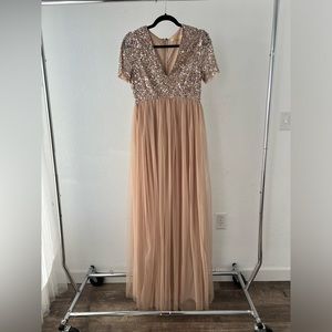 Maya sequin and tulle dress
